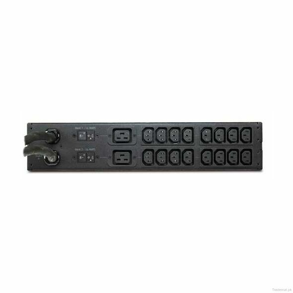 Rack ATS, 230V, 32A, IEC 309 in, (16) C13 (2) C19 out – AP4424 Switches, Network Switches - Trademart.pk