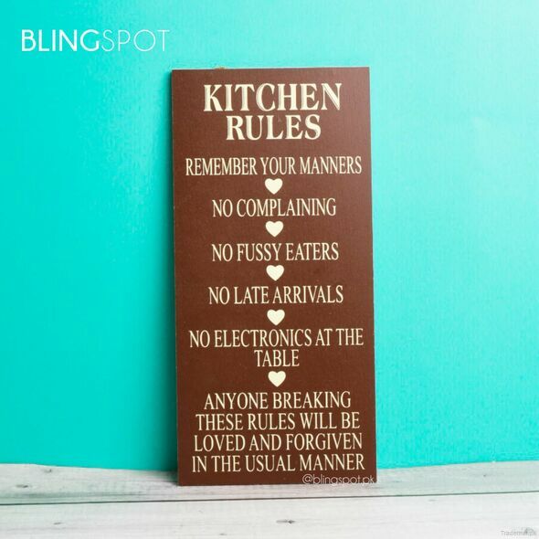 Kitchen Rules - Wall Hanging, Wall Hangings - Trademart.pk