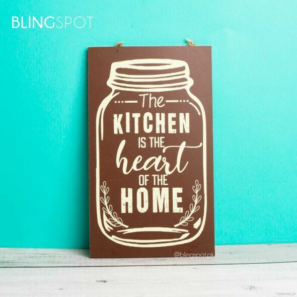 The Kitchen Is The Heart Of The Home - Wall Hanging, Wall Hangings - Trademart.pk