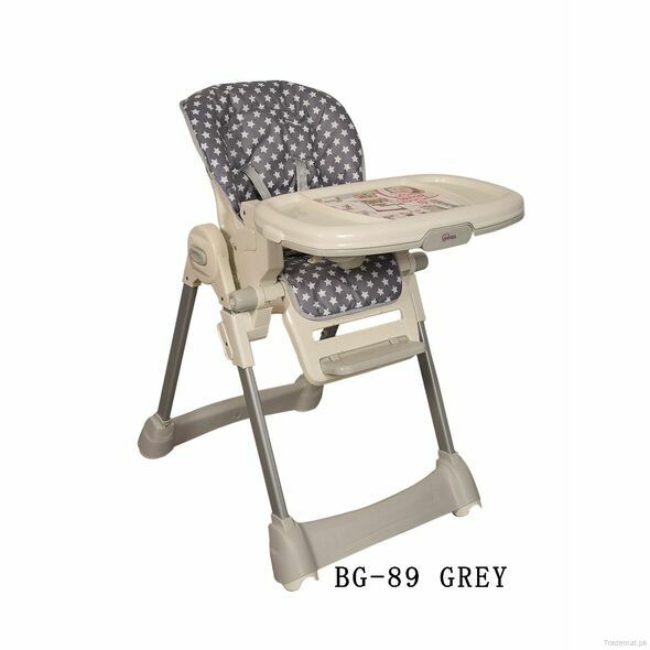 TINNIES BABY HIGH CHAIR Grey, High Chair & Booster Seat - Trademart.pk