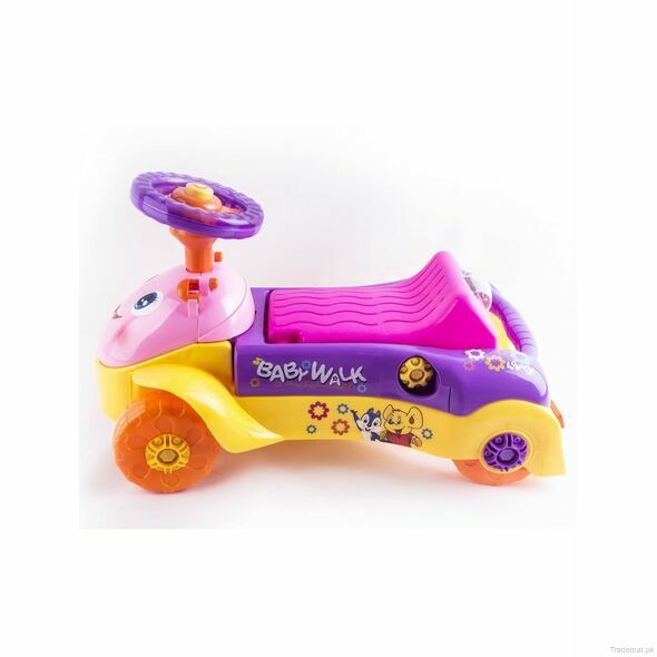 Joymaker 2in1 Baby Walker and Push Power Ride On Car Pink, Rideons & Scooters - Trademart.pk