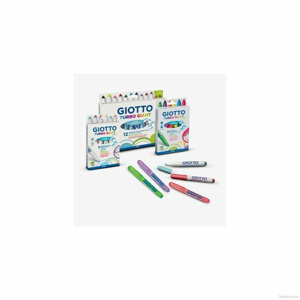Giotto Giant Pastel Color Marker Set Of 12, Color Markers - Trademart.pk