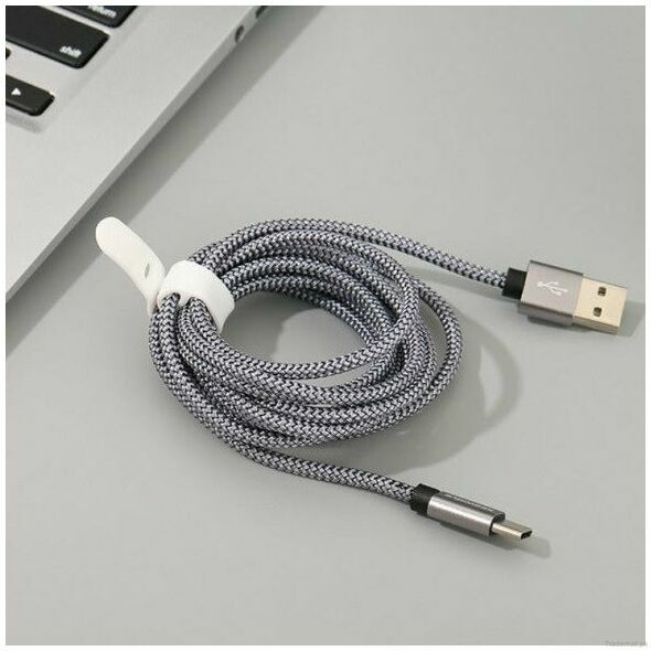Grey Type-C Data Cable, Data Cables - Trademart.pk