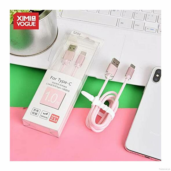 MInimal Pink Data Cable Type C, Data Cables - Trademart.pk