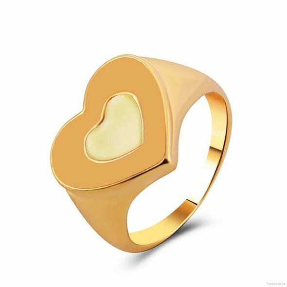 Enameled Hearts - Ring, Rings - Trademart.pk