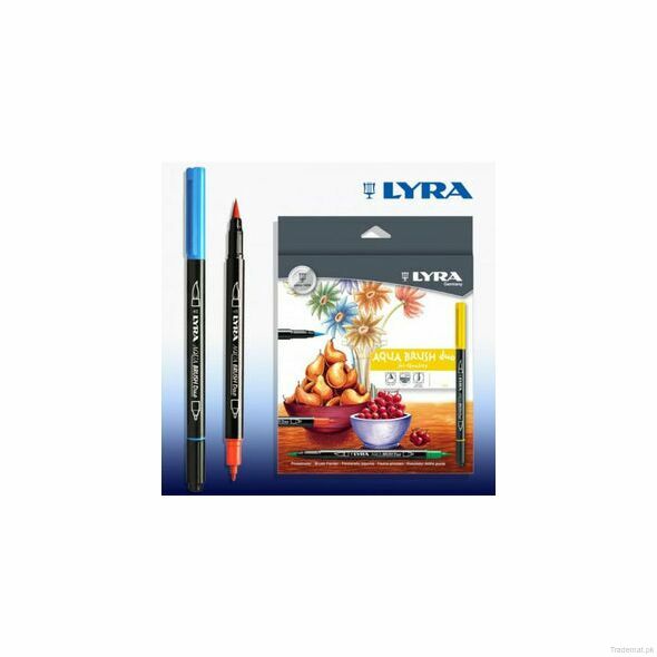 Lyra Aqua Brush Dual Tip Markers Set, Color Markers - Trademart.pk