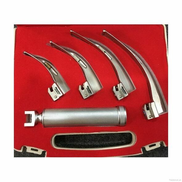 Laryngoscope Set Of 4 Baldes Adult Stainless Steel Dodys, Laryngoscopes - Trademart.pk