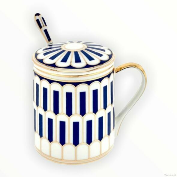 Bohemian Pattern Mug - Blue, Mugs - Trademart.pk