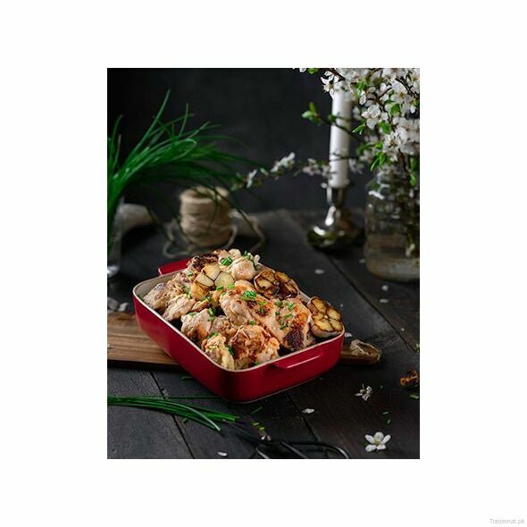 Ceramic Serving And Baking Dish With Double Handles, Bakeware Set - Trademart.pk