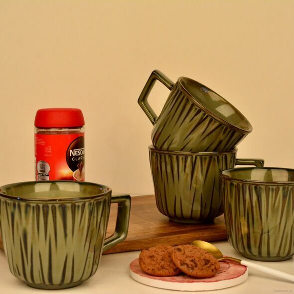 Montpeller Coffee Mugs - Light Green, Mugs - Trademart.pk