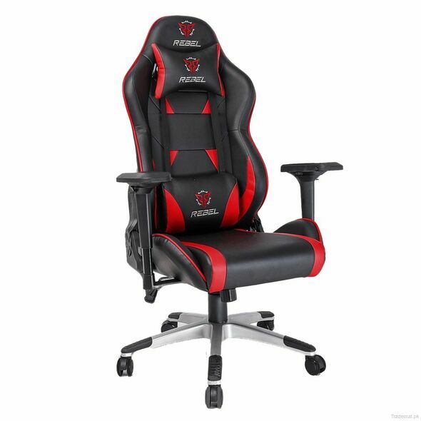 Rebel Renegade Gaming Chair - Black/Red, Gaming Chairs - Trademart.pk
