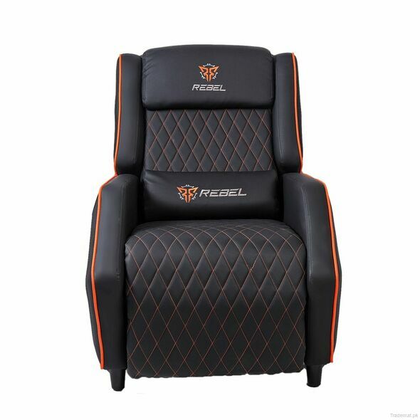 Rebel Wraith Gaming Sofa - Black/Orange, Gaming Chairs - Trademart.pk