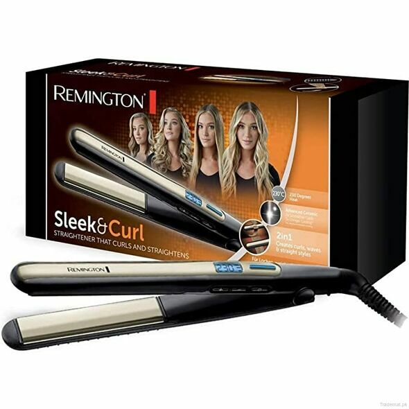 Remington Sleek Curl Hair Straightener, Flat Iron & Hair Straightener - Trademart.pk