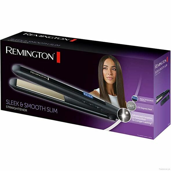 Remington Sleek & Smooth Slim Hair Straightener, Flat Iron & Hair Straightener - Trademart.pk
