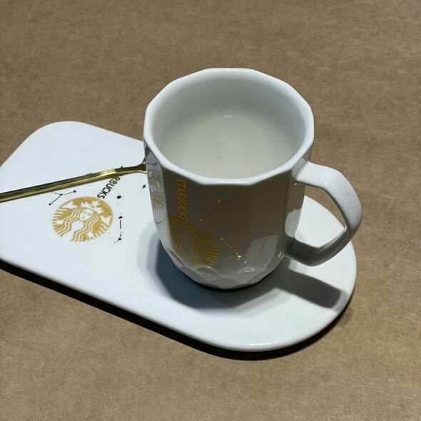 "Starbucks" Mug With Serving Dish And Spoon - White, Mugs - Trademart.pk