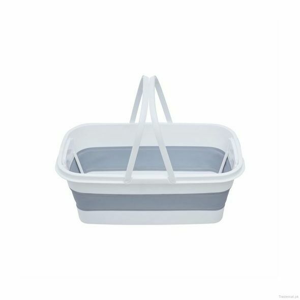 Collapsible Rectangular Basket With Handles, Laundry Baskets - Trademart.pk
