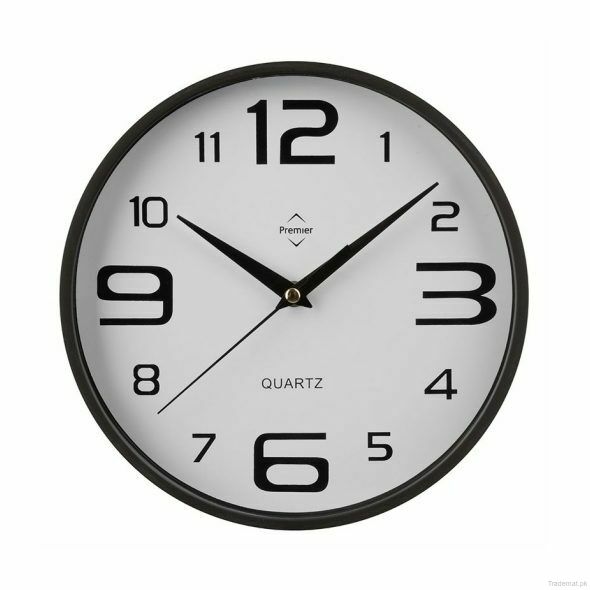 Black/White Plastic Wall Clock, Wall Clock - Trademart.pk