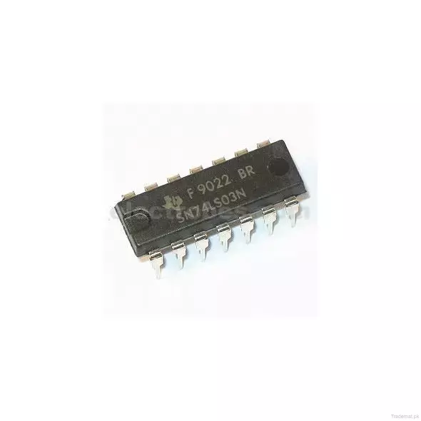 74LS03 Quad 2-input Positive NAND with Open Collector Output Gate IC, Logic ICs - Trademart.pk