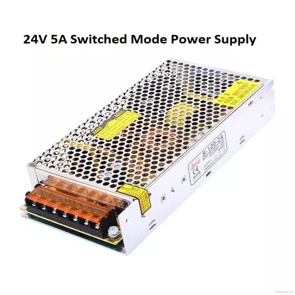 Switching Power Supply SMPS 24V 5A, AC - DC Power Supply - Trademart.pk