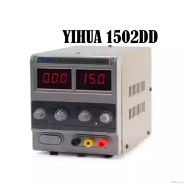 YIHUA 1502DD Adjustable Variable Output DC Power Supply LED Display 15V 2A, DC - DC Power Supply - Trademart.pk