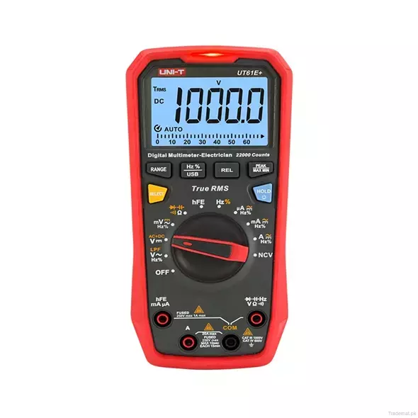 UT61E+ 1000V True RMS Digital Multimeter, Digital Multimeter - Trademart.pk