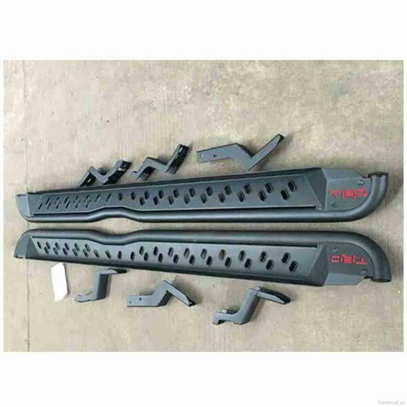 Side Step Metal TRD Style Foot Rest for Toyota Hilux Revo 2016 to 2020, Running Board - Side Step - Trademart.pk