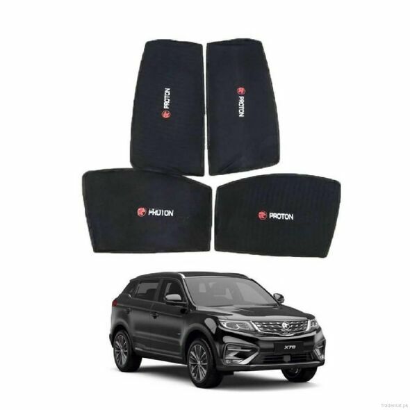 Proton X70 Side Sunshade with Logo Model 2020 to 2021, Sun Shades - Curtains - Trademart.pk