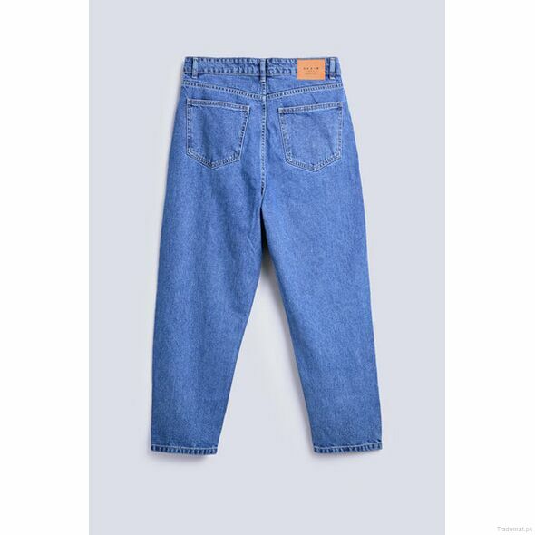 Loose Cropped Fit Denim, Men Jeans - Trademart.pk