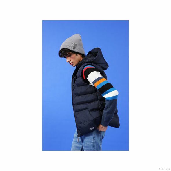 Quilted Hooded Gilet, Men Jackets - Trademart.pk