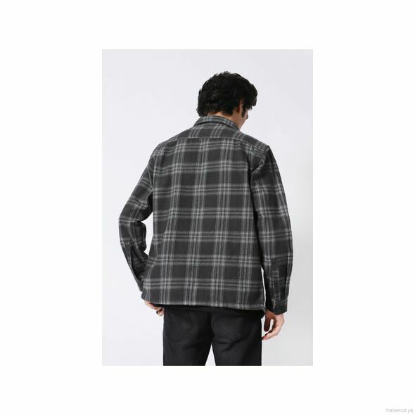 Flannel Check Shacket, Men Jackets - Trademart.pk