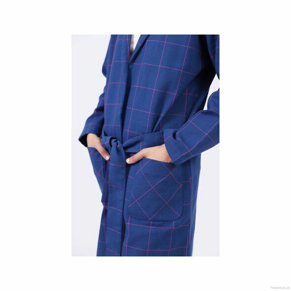 Checkered Coat, Women Coat - Trademart.pk