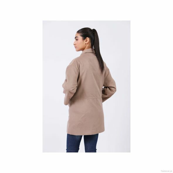 Drop-Down Shoulder Coat, Women Coat - Trademart.pk