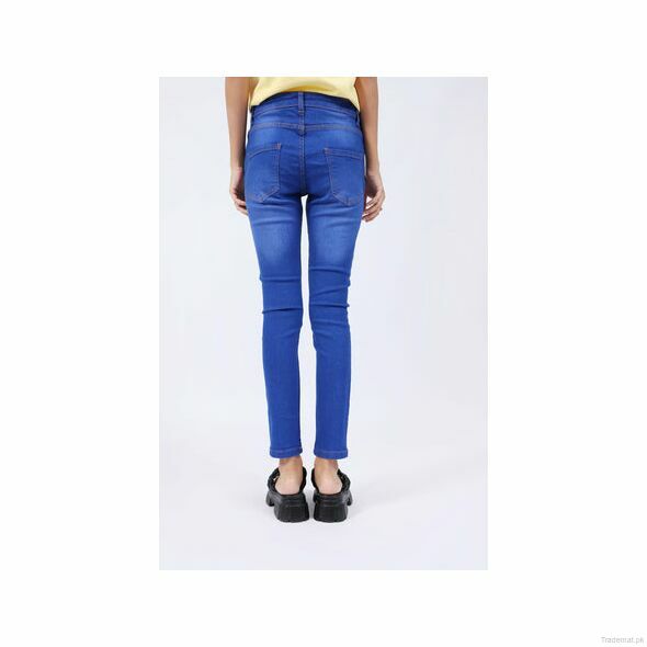 Medium Wash Skinny Jeans, Women Jeans - Trademart.pk