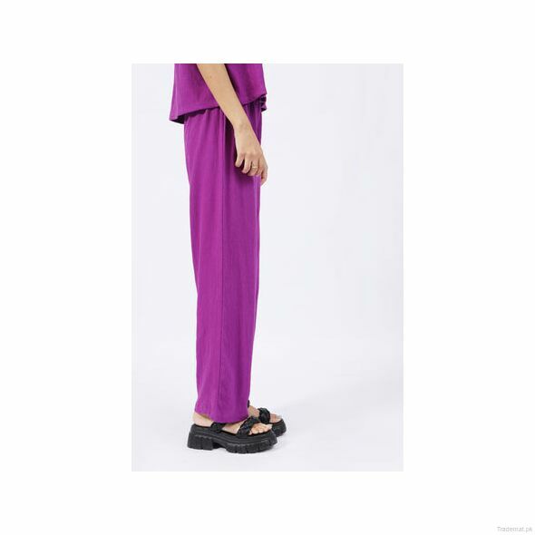 Textured Flared Pants, Women Pants - Trademart.pk