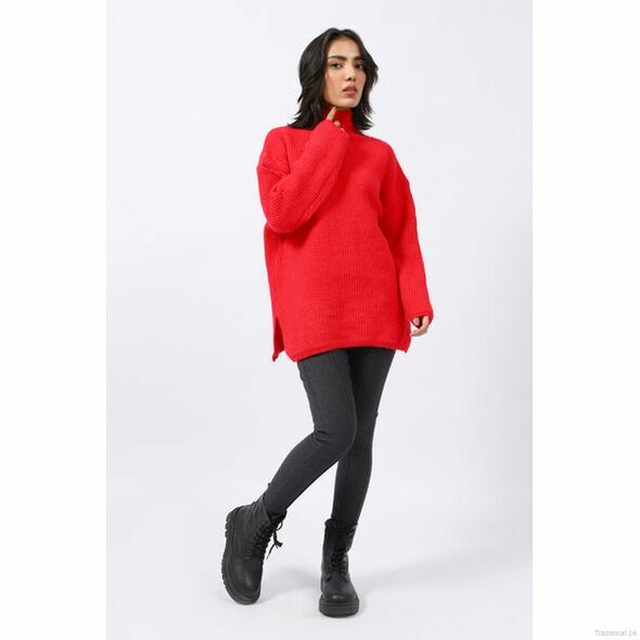 Oversized Pullover, Women Sweater - Trademart.pk