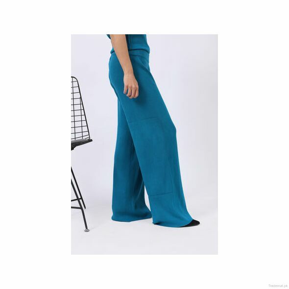 Flared Soft Knitted Pants, Women Pants - Trademart.pk