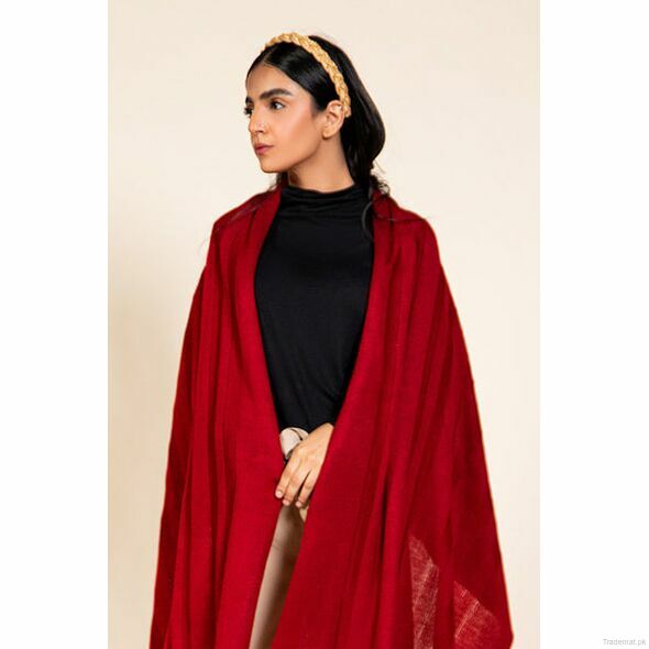 Lined Textured Shawl, Women Shawls - Trademart.pk