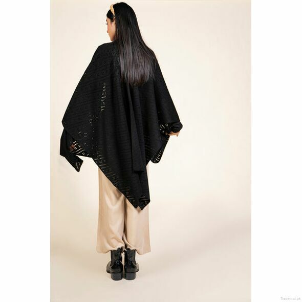Knitted Cape Shawl, Women Shawls - Trademart.pk