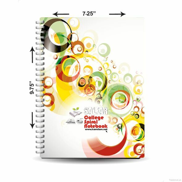 Spiral College Notebook, Spiral Notebook - Trademart.pk