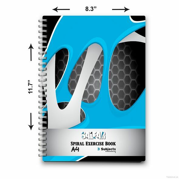 Spiral Note Book 3 Subject, Spiral Notebook - Trademart.pk