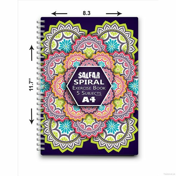 Spiral Note Book 5 Subject, Spiral Notebook - Trademart.pk