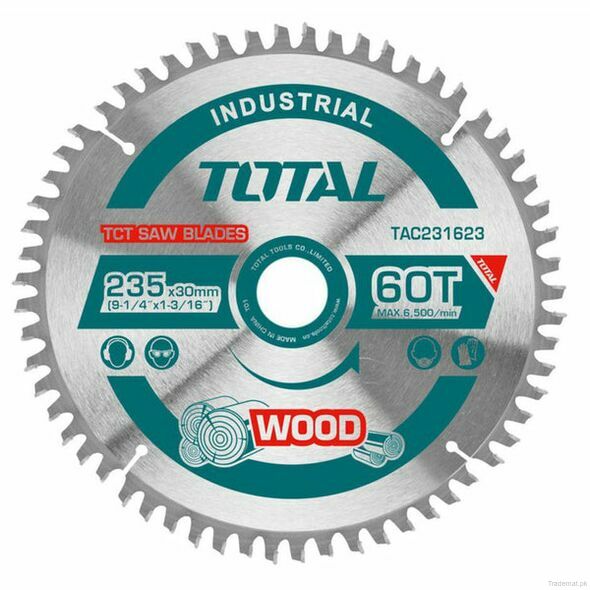 Total TCT saw blade 235mm 9-1/4" TAC231623, Cutting Blades - Trademart.pk