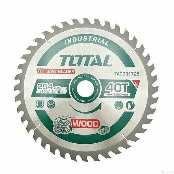 Total TCT saw blade 254mm 10" 40T TAC231725, Cutting Blades - Trademart.pk