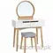Bedroom Furniture Modern Nordic Style Dressing Table with Mirror and Stool, Dresser - Dressing Table - Trademart.pk