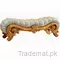 Wood Carved Classic Leather Bed Bench for Bedroom Furniture, Bed Benches - Trademart.pk