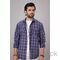 West Line Men Purple Check Cotton Casual Shirt, Men Shirts - Trademart.pk