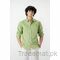 West Line Men Green Solid Cotton Casual Shirt, Men Shirts - Trademart.pk