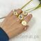 Funky Florals Gold - Ring, Rings - Trademart.pk