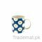 Blue And White Dots Coffee Mug, Mugs - Trademart.pk