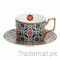 Green Crisscross Moroccan Style Coffee/Tea Cup With Saucer, Mugs - Trademart.pk